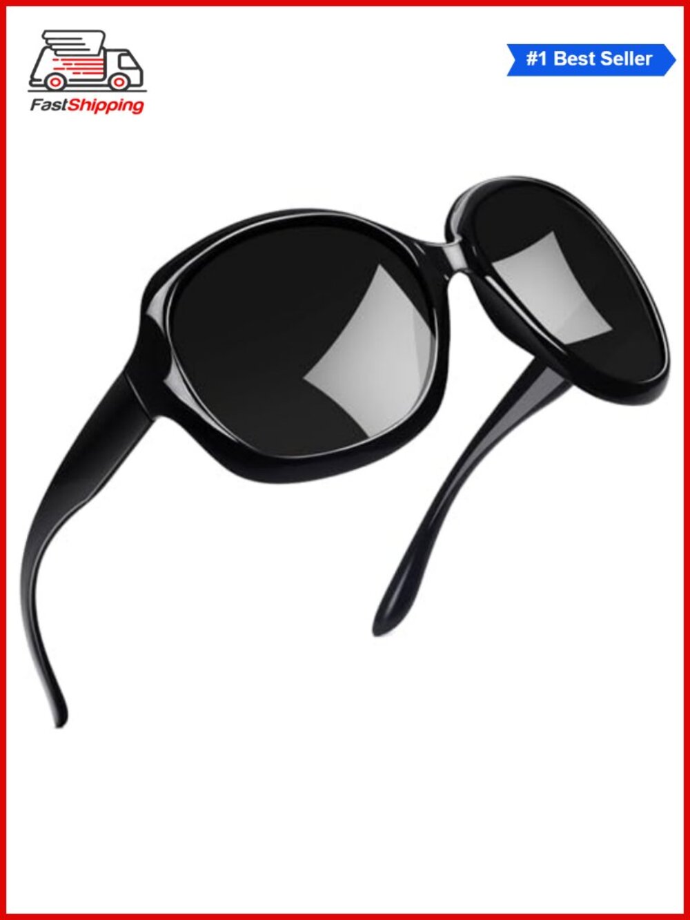 ✨ Oversized Polarized Butterfly Sunglasses UV400 Full Frame Shield